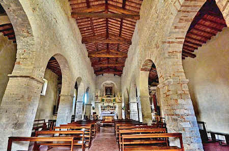 Interior of the parish church of Spaltenna