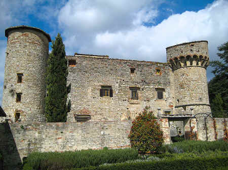 Meleto Castle in Tuscany